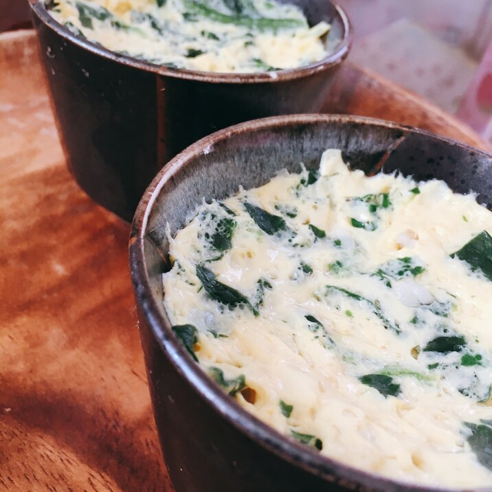 レンジで茶碗蒸し 卵1個で!